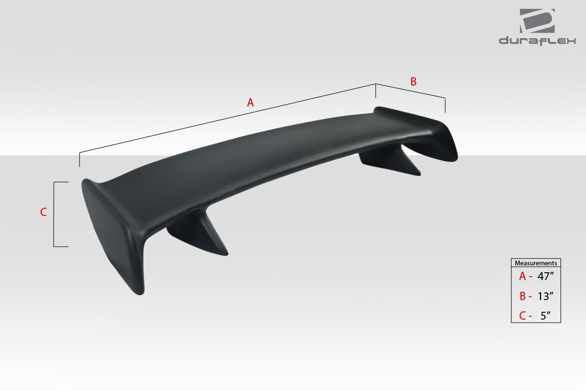Universal Duraflex Skyline Wing Trunk Lid Spoiler - 1 Piece