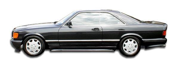 1981-1991 Mercedes S Class Duraflex AMG Look Side Skirts