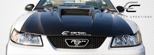1999-2004 Ford Mustang Carbon Creations Spyder 3 Carbon Fiber Hood