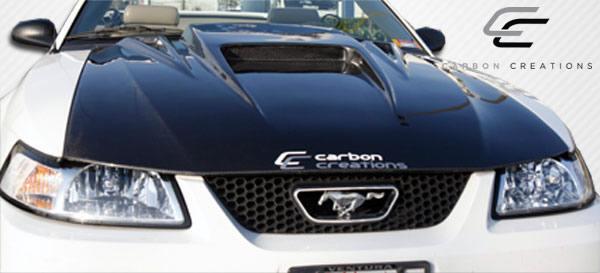 1999-2004 Ford Mustang Carbon Creations Spyder 3 Carbon Fiber Hood