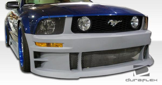 Duraflex GT Concept front bumper for 2005-2009 Ford Mustang, showcasing sleek design and durable plastic construction.