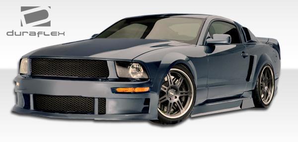 Duraflex GT Concept front bumper for 2005-2009 Ford Mustang, showcasing the sleek automotive design and aerodynamic features.