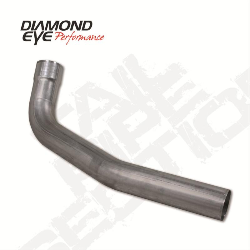 Diamond Eye Performance 4-inch tail pipe for Ford 7.3L turbo diesel F250/F350 94-03.5, stainless steel exhaust tail pipe.