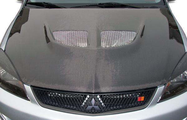 2004-2007 Mitsubishi Lancer Carbon Creations Evo Carbon Fiber Hood