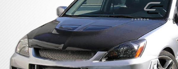 2004-2007 Mitsubishi Lancer Carbon Creations Evo Carbon Fiber Hood