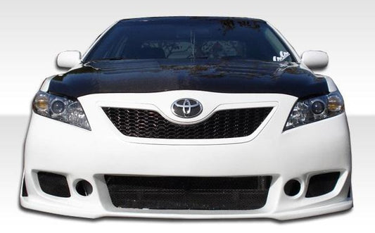 Duraflex front bumper for 2007-2009 Toyota Camry, B-2 style, showing the sleek design and smooth finish of the automotive part.
