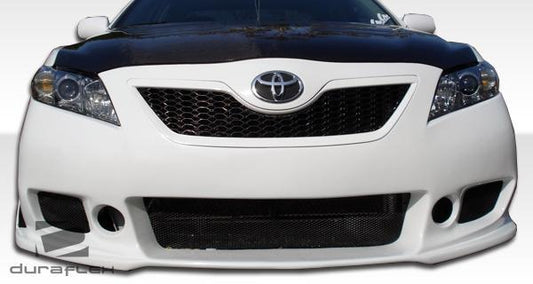 Duraflex front bumper for 2007-2009 Toyota Camry, B-2 model, shown in black with detailed design features.