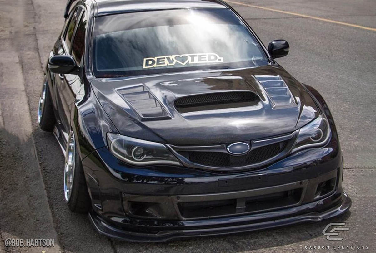 2008-2011 Subaru Impreza 2008-2014 WRX STI Carbon Creations Dritech GT Concept Hood - 1 Piece
