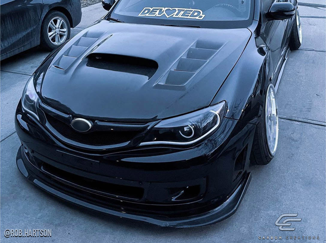 2008-2011 Subaru Impreza 2008-2014 WRX STI Carbon Creations Dritech GT Concept Hood - 1 Piece