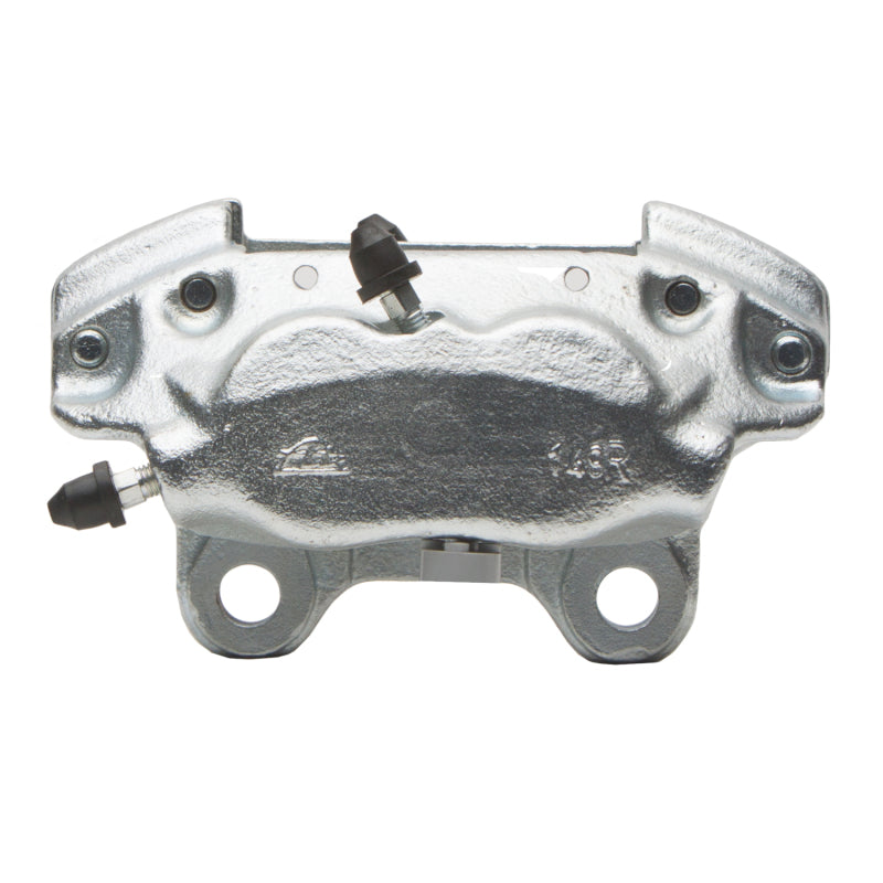 Silver zinc coated DFC 69-76 BMW 1600 front OE brake caliper, premium DFC automotive brake component for classic BMW.