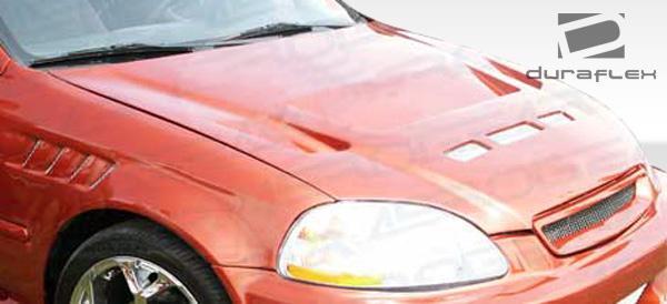 1996-1998 Honda Civic Duraflex Predator Hood