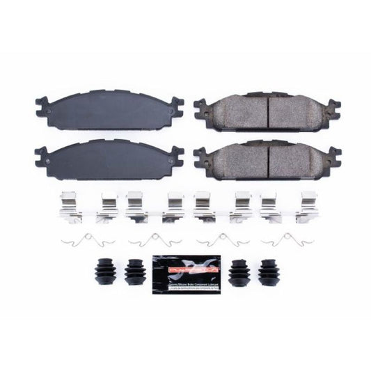 PowerStop Z23 Evolution Sport brake pads for 2011-2019 Ford Explorer front, with hardware included, high-performance brake replacement