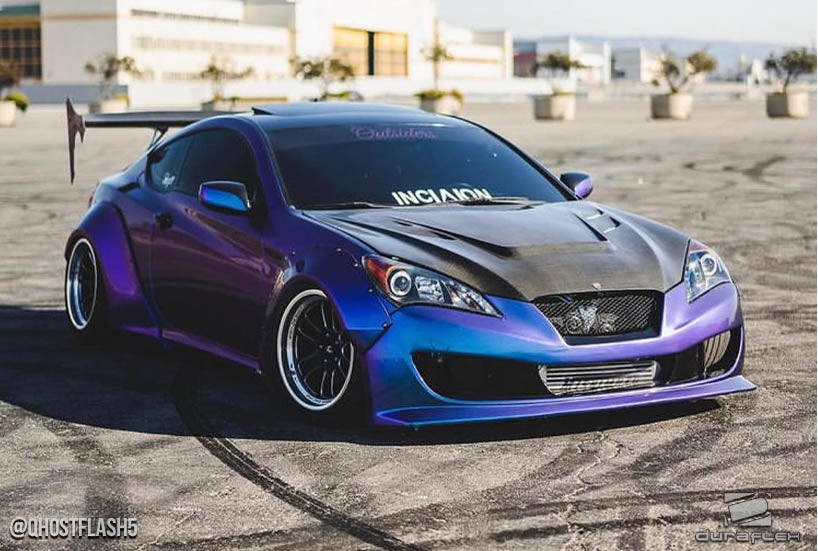 2010-2012 Hyundai Genesis Coupe 2DR Duraflex Circuit Front Bumper Cover - 1 Piece