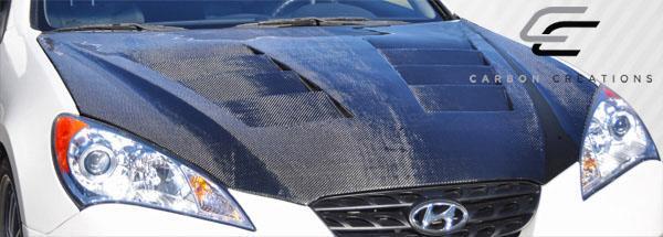2010-2012 Hyundai Genesis Carbon Creations Circuit Carbon Fiber Hood