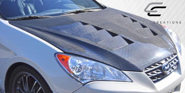 2010-2012 Hyundai Genesis Carbon Creations Circuit Carbon Fiber Hood