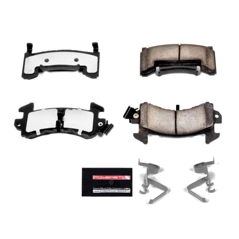 PowerStop Avanti II Z36 Truck & Tow brake pads with hardware, front or rear, designed for enhanced performance and stopping power.