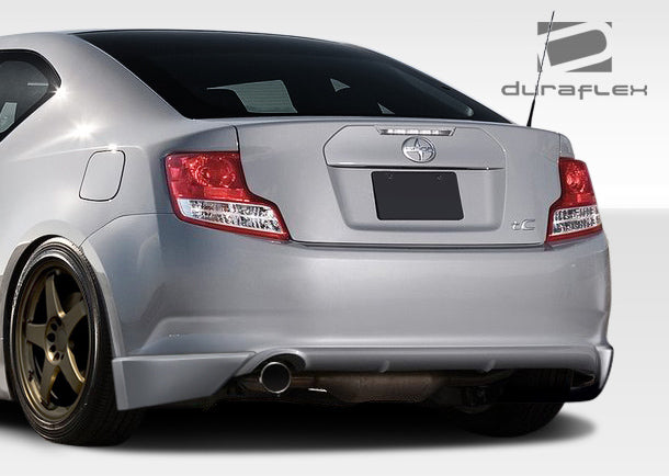 2011-2013 Scion tC Duraflex X-5 Rear Add Ons Spat Bumper Extensions - 2 Piece