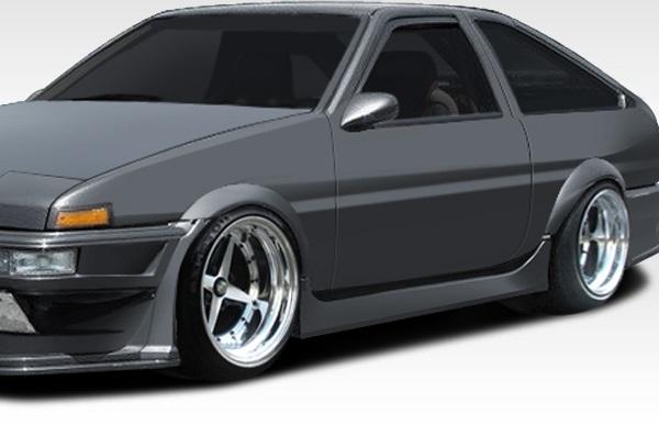 1984-1987 Toyota Corolla Duraflex MB-R Side Skirts