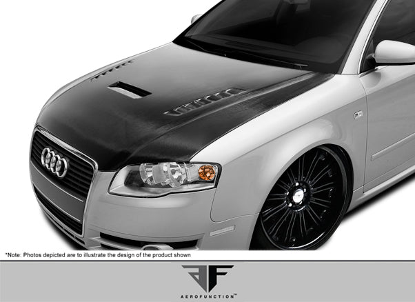 2006-2008 Audi A4 Aero Function AF-1 Carbon Fiber Hood
