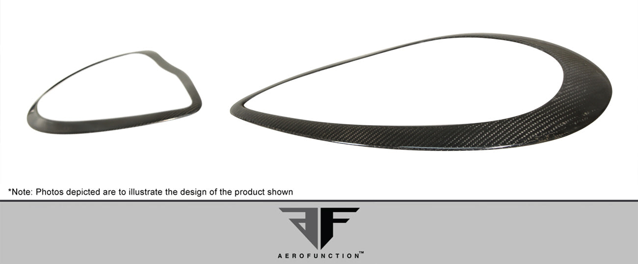 2010-2013 Porsche Panamera Carbon AF-1 Wide Body Eye Lids ( CFP ) - 2 Piece