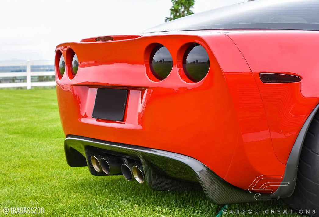 2005-2013 Chevrolet Corvette C6 Carbon Creations GT500 Rear Diffuser - 1 Piece