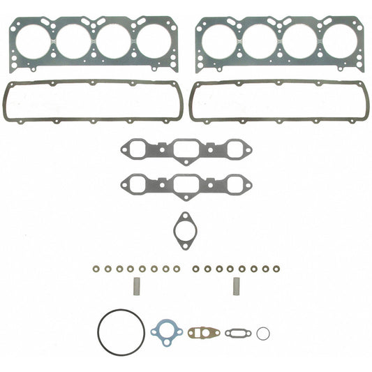 Fel-Pro Oldsmobile Cutlass Supreme HS 8653 PT-2 PermaTorque engine cylinder head gasket set, showing multiple gaskets and packaging.