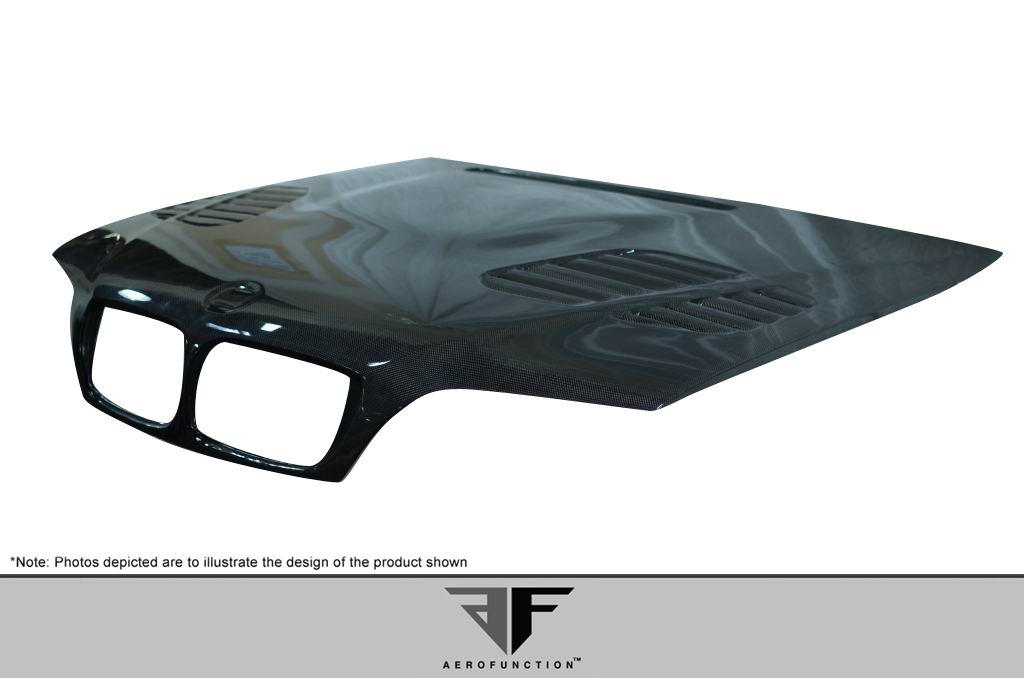 2002-2005 BMW 3 Series E46 4DR Carbon AF-2 Hood ( CFP ) - 1 Piece