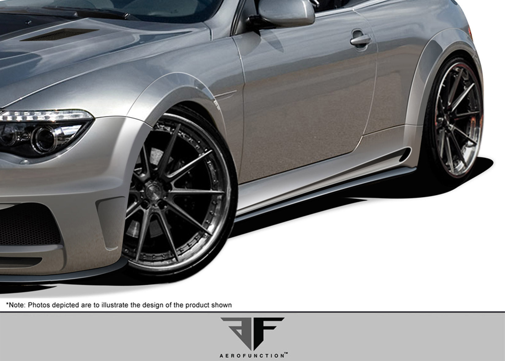 2004-2010 BMW 6 Series Aero Function AF-2 Side Skirts