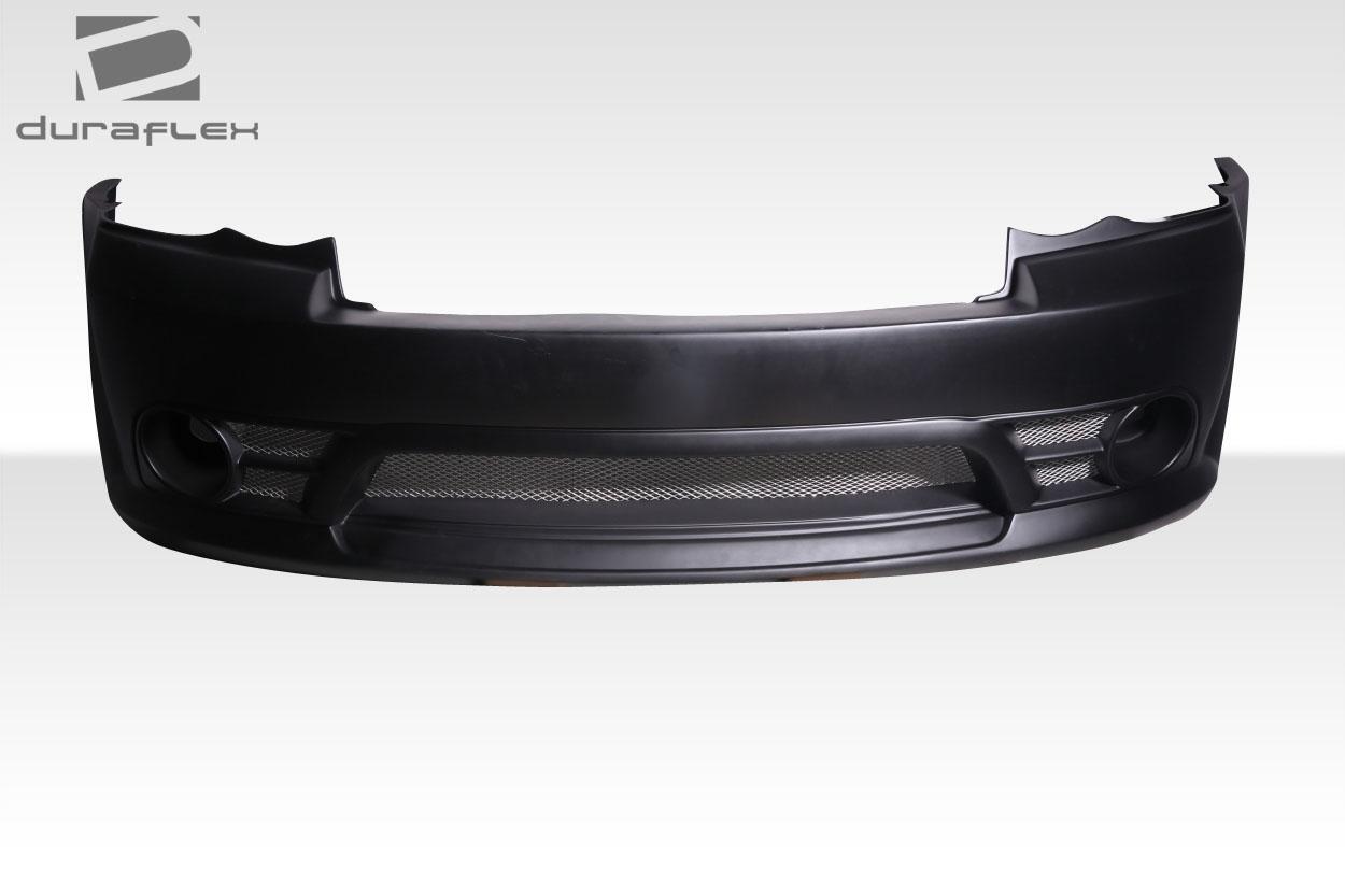 Duraflex SRT look front bumper for 2008-2010 Jeep Grand Cherokee, aftermarket replacement with aggressive styling.