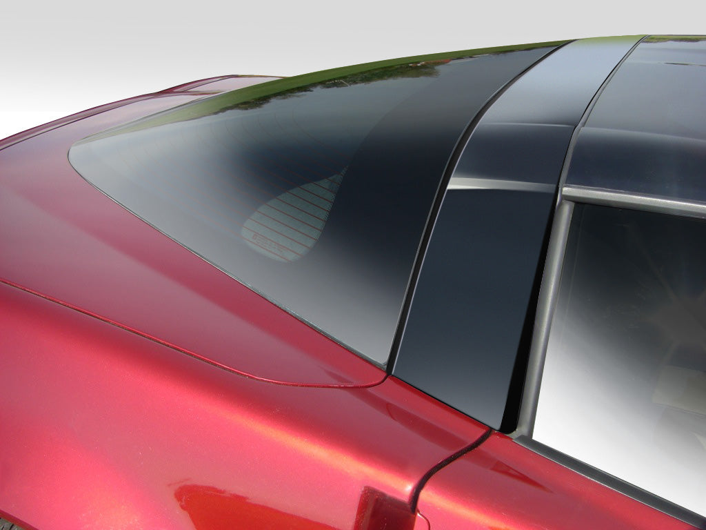 2005-2013 Chevrolet Corvette C6 Duraflex Stingray Look Roof Window Rail Halo Kit - 3 Piece