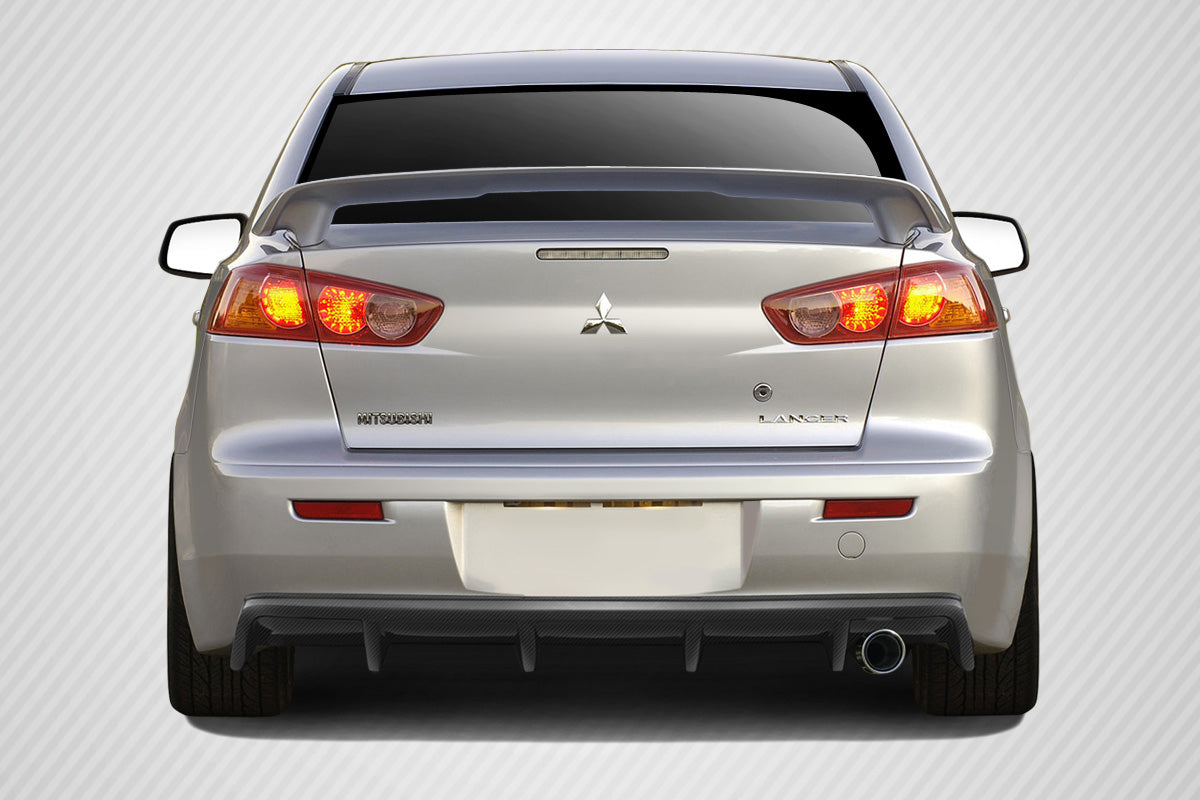 2008-2017 Mitsubishi Lancer Carbon Creations M Power Carbon Fiber Rear Lip