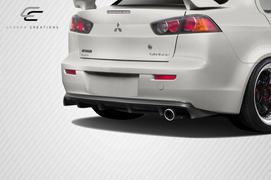 2008-2017 Mitsubishi Lancer Carbon Creations M Power Carbon Fiber Rear Lip