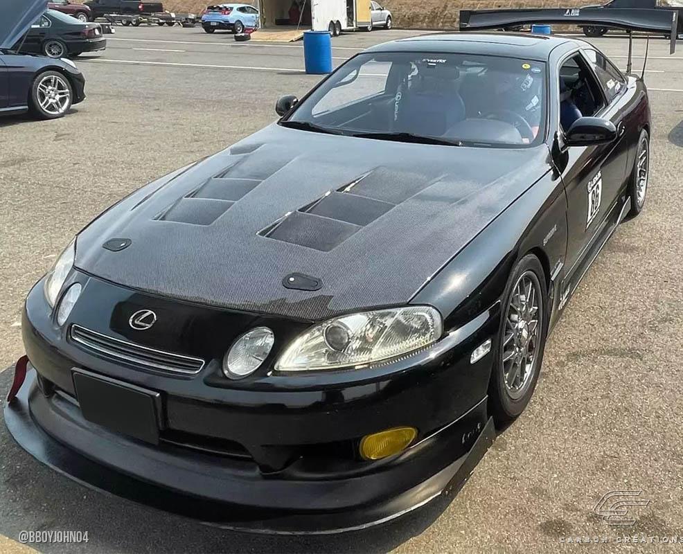 1992-2000 Lexus SC Carbon Creations TS-1 Carbon Fiber Hood