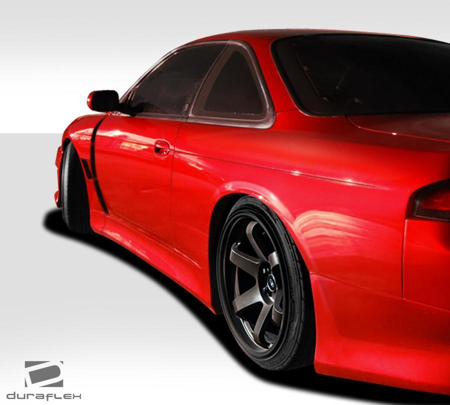 1995-1998 Nissan 240SX Duraflex V-Speed Side Skirts