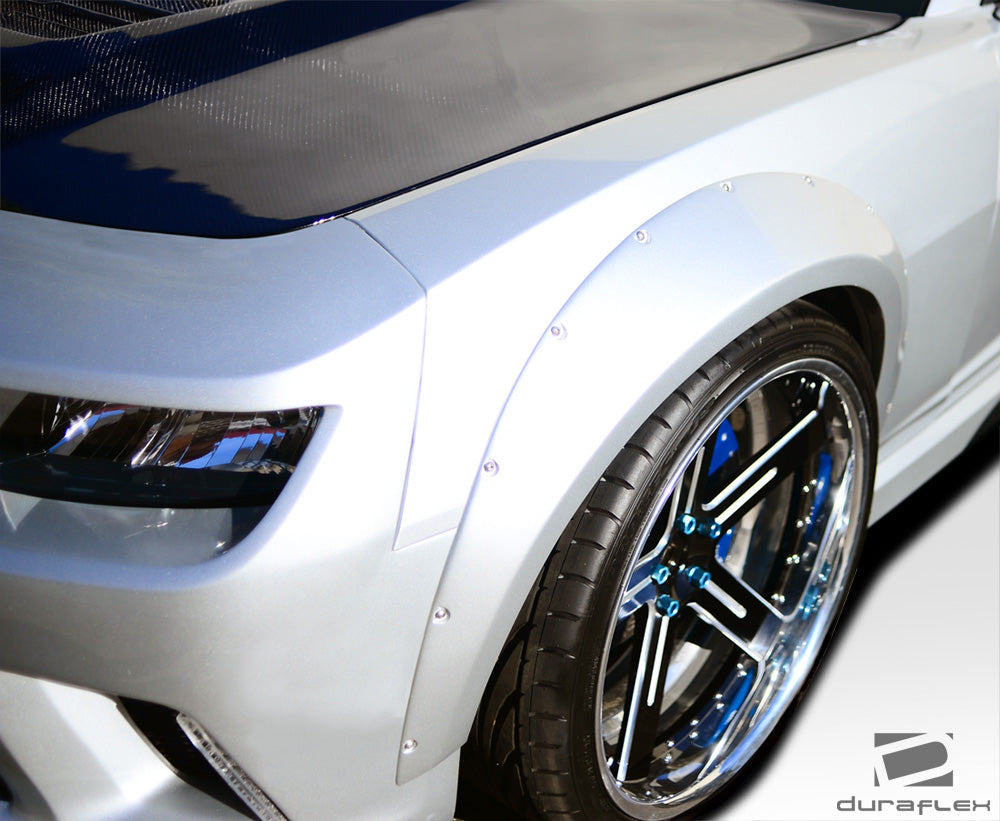 2010-2015 Chevrolet Camaro Duraflex Wide Body GT Concept Front Fender Flares (+50mm) - 2 Piece