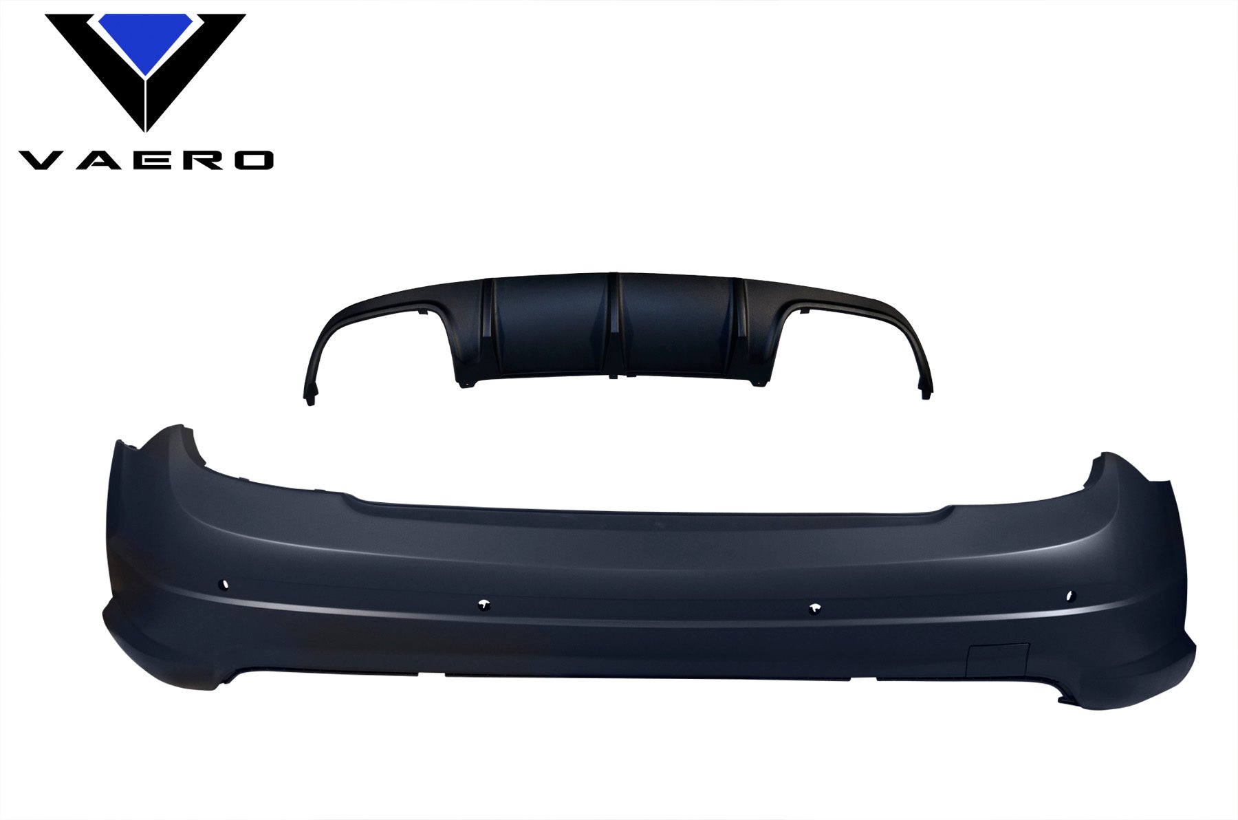 2008-2014 Mercedes C Class Vaero C63 V1 Look Rear Bumper