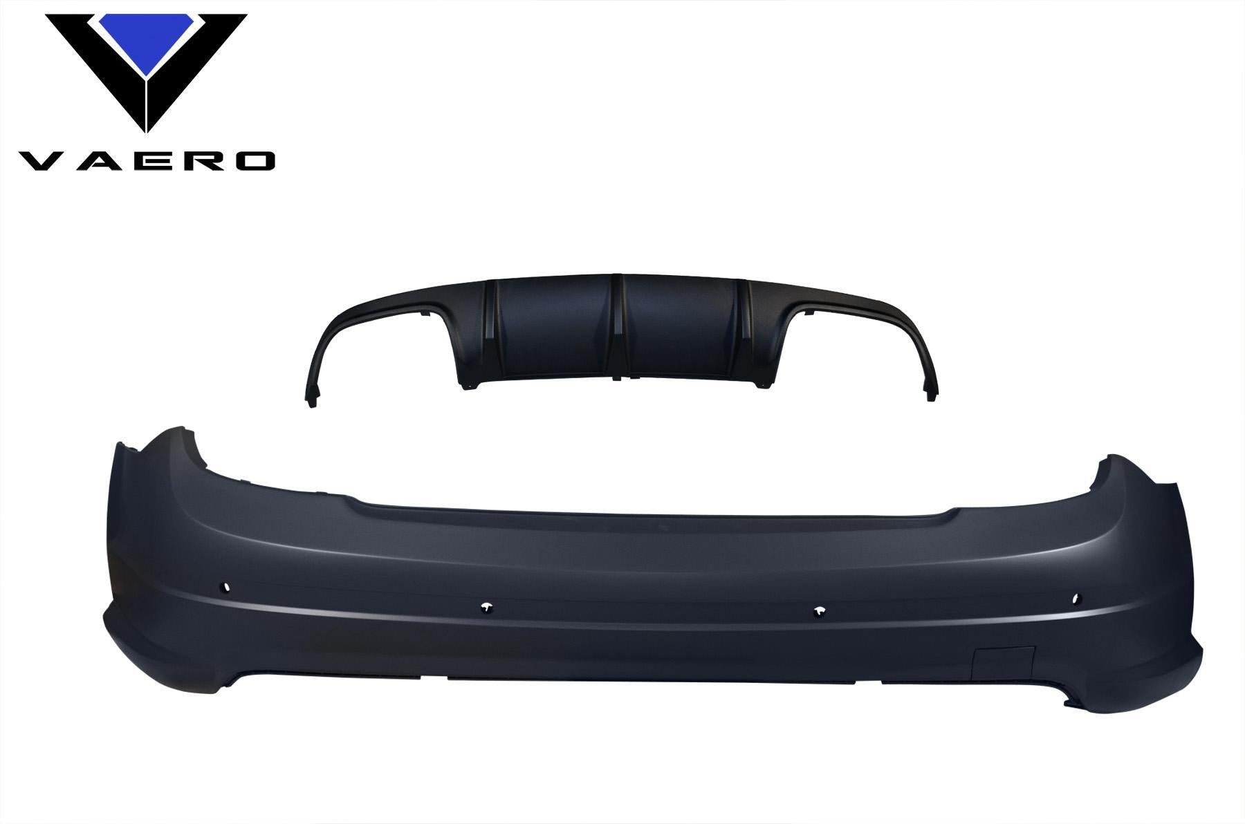 2008-2014 Mercedes C Class Vaero C63 V1 Look Rear Bumper