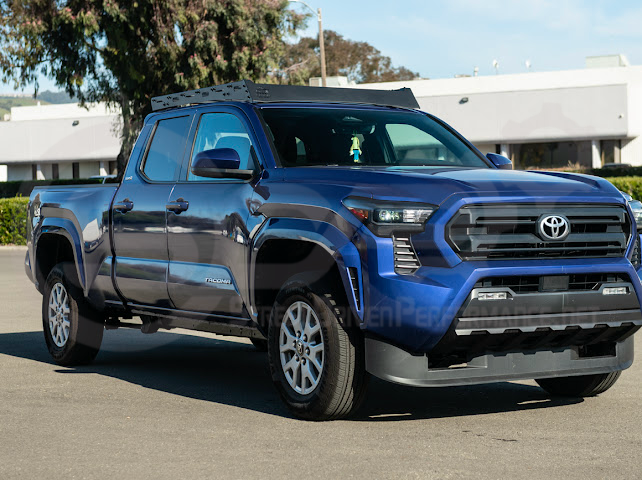 2016-2023 Toyota Tacoma | Extreme Off-Road Version 2 Carbon Steel Black Top Roof Rack Cargo Luggage Carrier