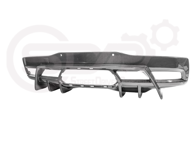 2023-UP CHEVROLET CORVETTE C8 Z06 | SDP PERFORMANCE PACKAGE CARBON FIBER REAR BUMPER FINNED DIFFUSER