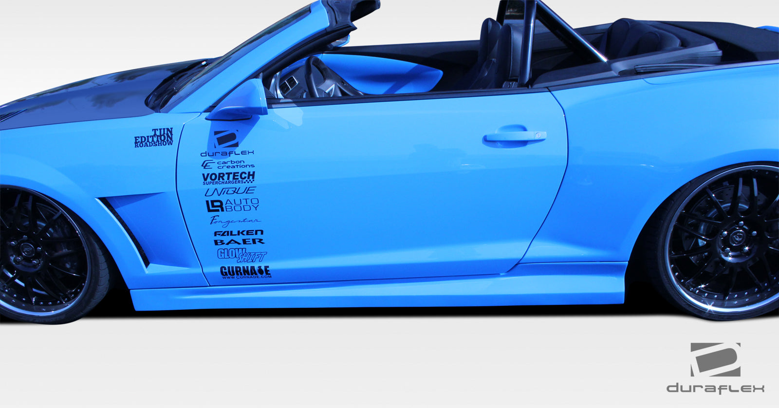 2010-2015 Chevrolet Camaro Duraflex Tjin Edition Side Skirts Rocker Panels - 2 Piece