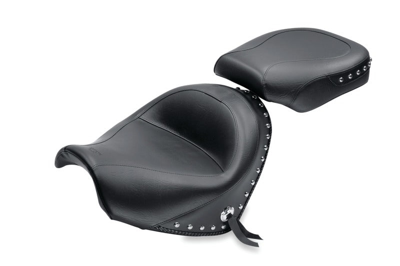 Mustang 05-08 Suzuki Boulevard C50,05-08 C50T,01-04 VL800 Volusia Touring 2PC Seat w/Studs - Black