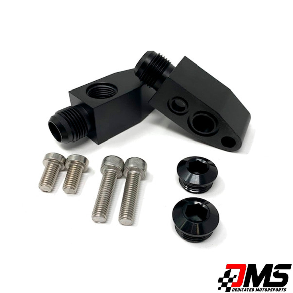 DMS Pair -10an Low Profile Turbo Drains for Garrett, VS Racing and Xona Rotor Turbos