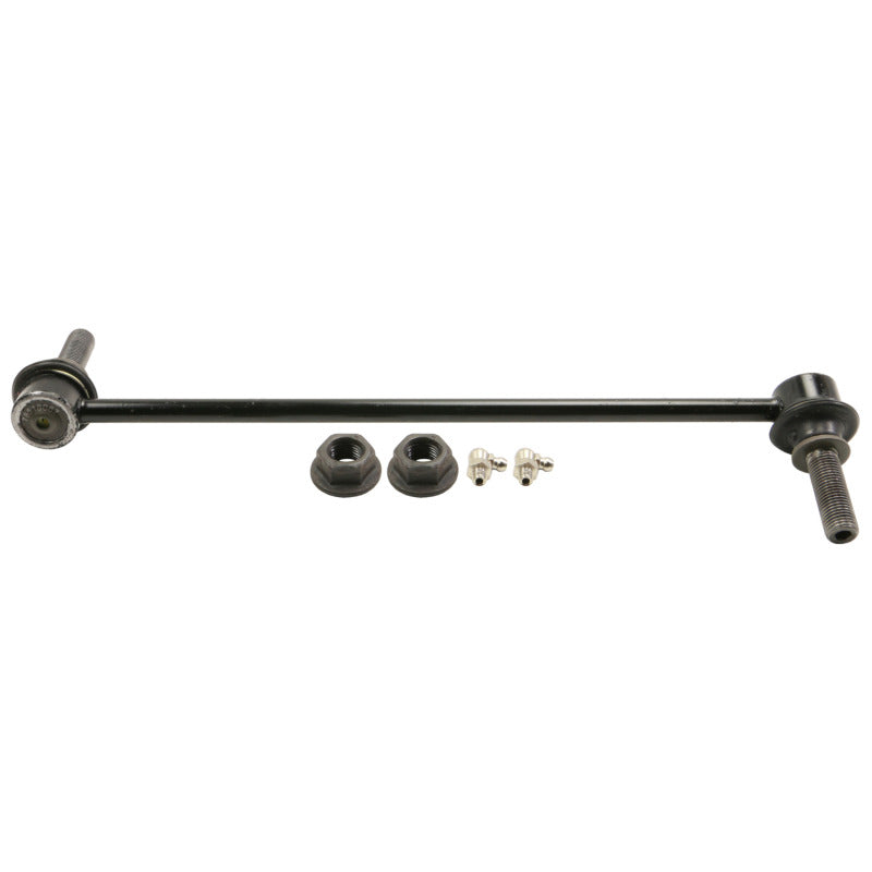 Moog front left sway bar endlink for 2013-2019 Ford Police Interceptor Utility vehicle, part of stabilizer bar link kit.