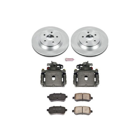 PowerStop OE rear brake kit with calipers for Ford Freestar 2004-2007, automotive brake replacement component.