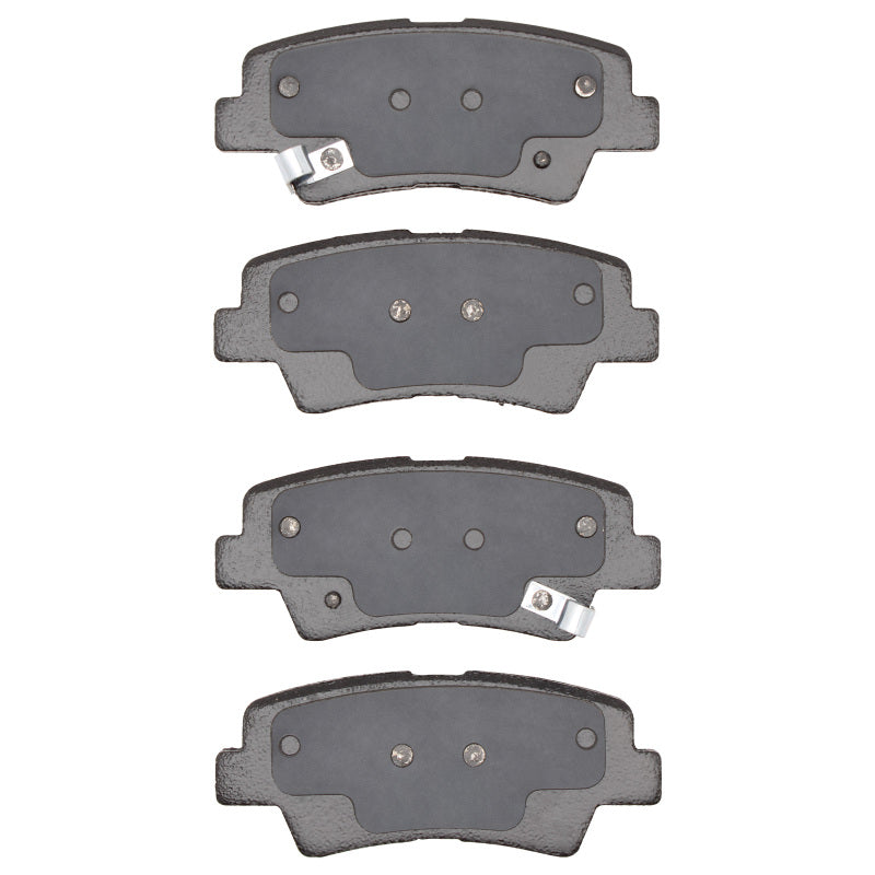R1 Concepts R1 Ceramic Brake Pads for 2007-2013 Hyundai Azera rear OE brake system, showing the brake pad set and packaging.