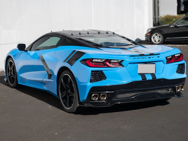 2020-Up Corvette C8 Stingray, Z51, & E-Ray | CARBON FLASH METALLIC Rear Bumper *ADD-ON* Diffuser Lip