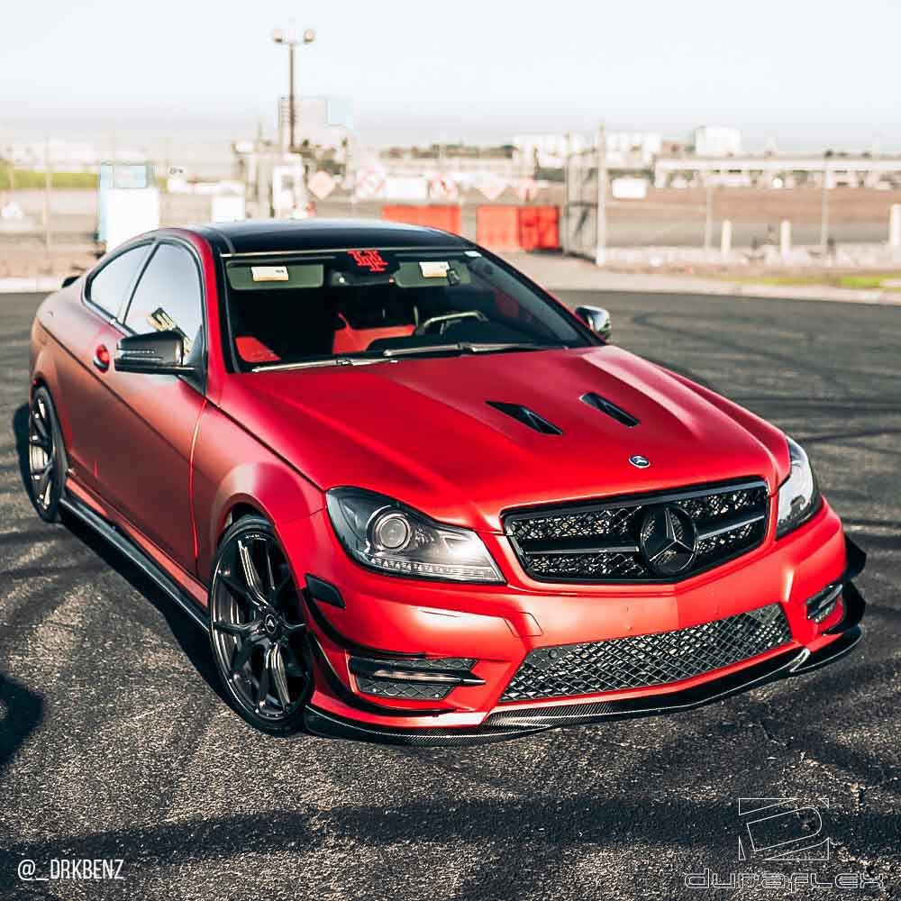 2012-2014 Mercedes C Class W204 Duraflex Black Series Look Hood - 1 Piece