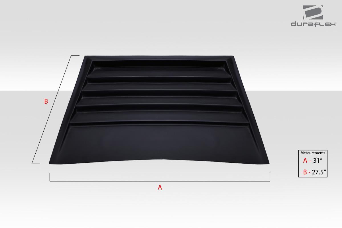 Universal Duraflex D1 Hood Scoop Vent - 1 Piece