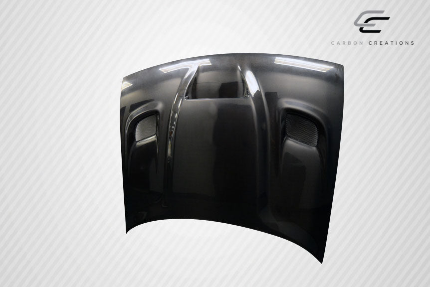 2008-2023 Dodge Challenger Carbon Creations Dritech Hellcat Look Hood - 1 Piece