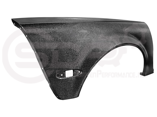 Factory style carbon fiber front and rear widebody fenders for 1997-2004 Chevrolet Corvette C5 hatchback by Street Driven Performance.